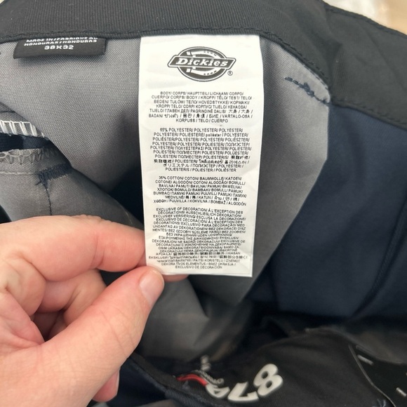 Men’s Dickies Original 874 Original Fit Uniform Work Pants, Navy, 38x32 - Picture 8 of 8